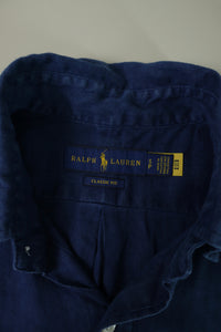 Ralph Lauren linnen overhemd korte mouwen - S