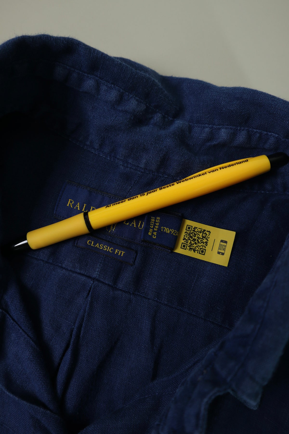 Ralph Lauren linnen overhemd korte mouwen - S