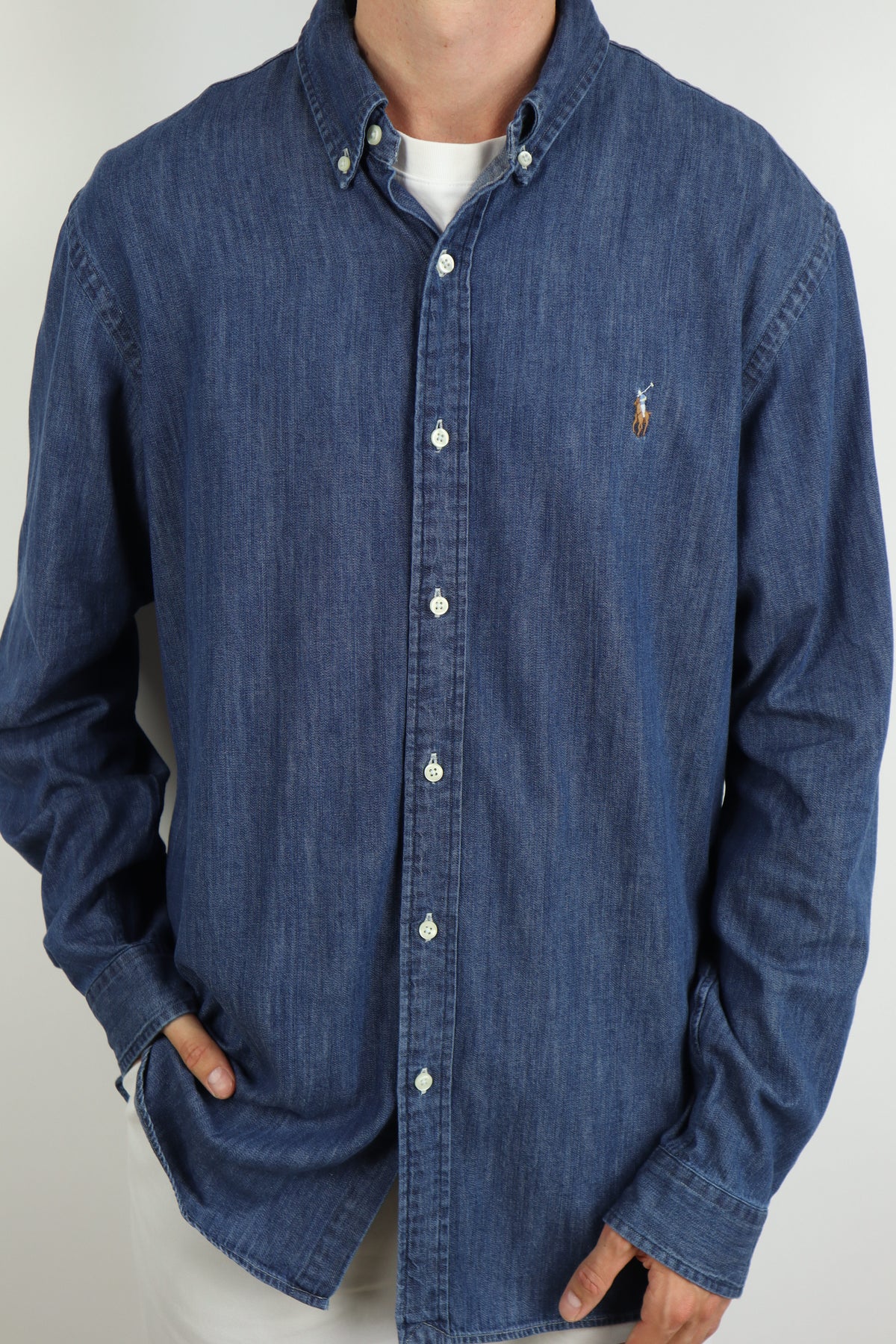 Ralph Lauren denim overhemd - XL