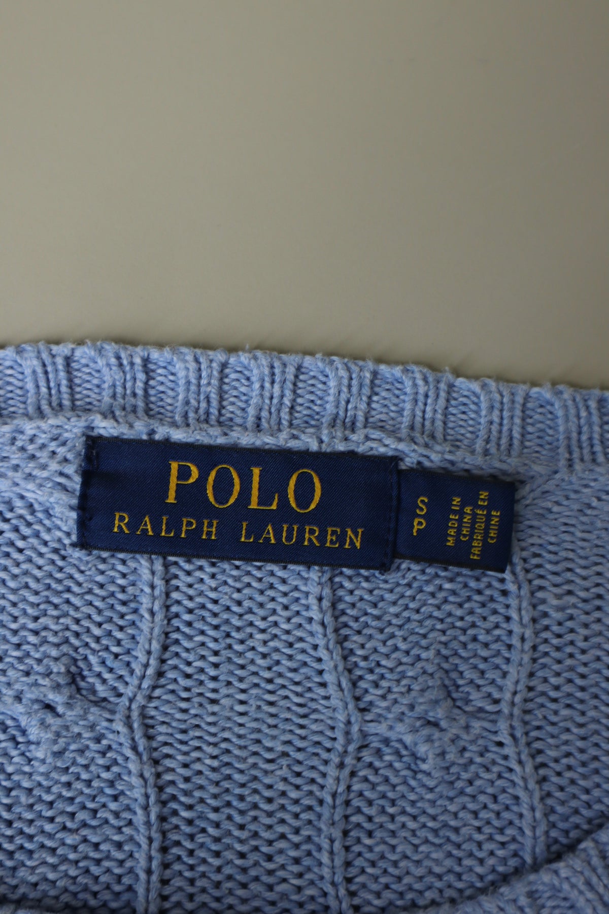 Ralph Lauren kabeltrui - S