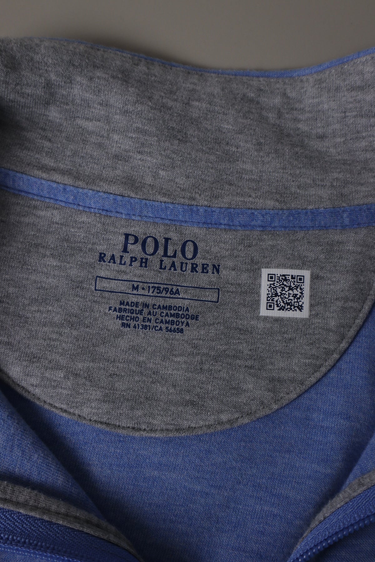 Ralph Lauren trui met kwart rits - M