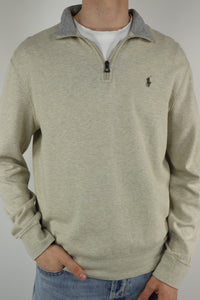 Ralph Lauren trui met kwart rits - M