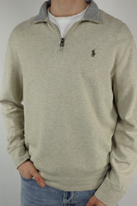 Ralph Lauren trui met kwart rits - M