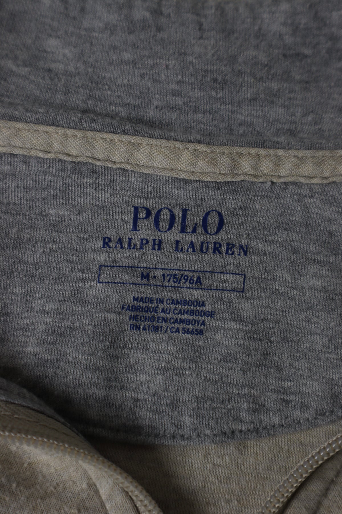 Ralph Lauren trui met kwart rits - M