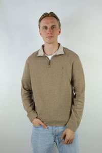 Ralph Lauren trui met kwart rits - M