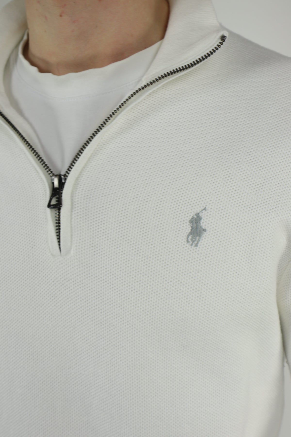 Ralph Lauren trui met kwart rits - L