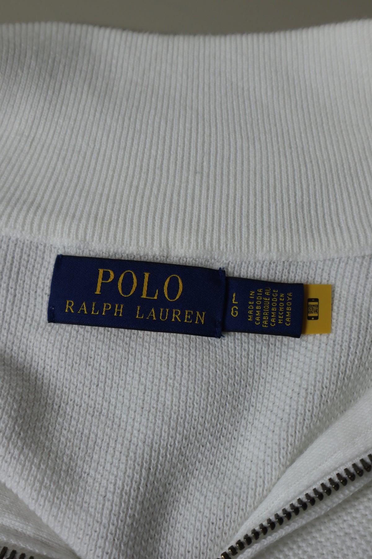 Ralph Lauren trui met kwart rits - L