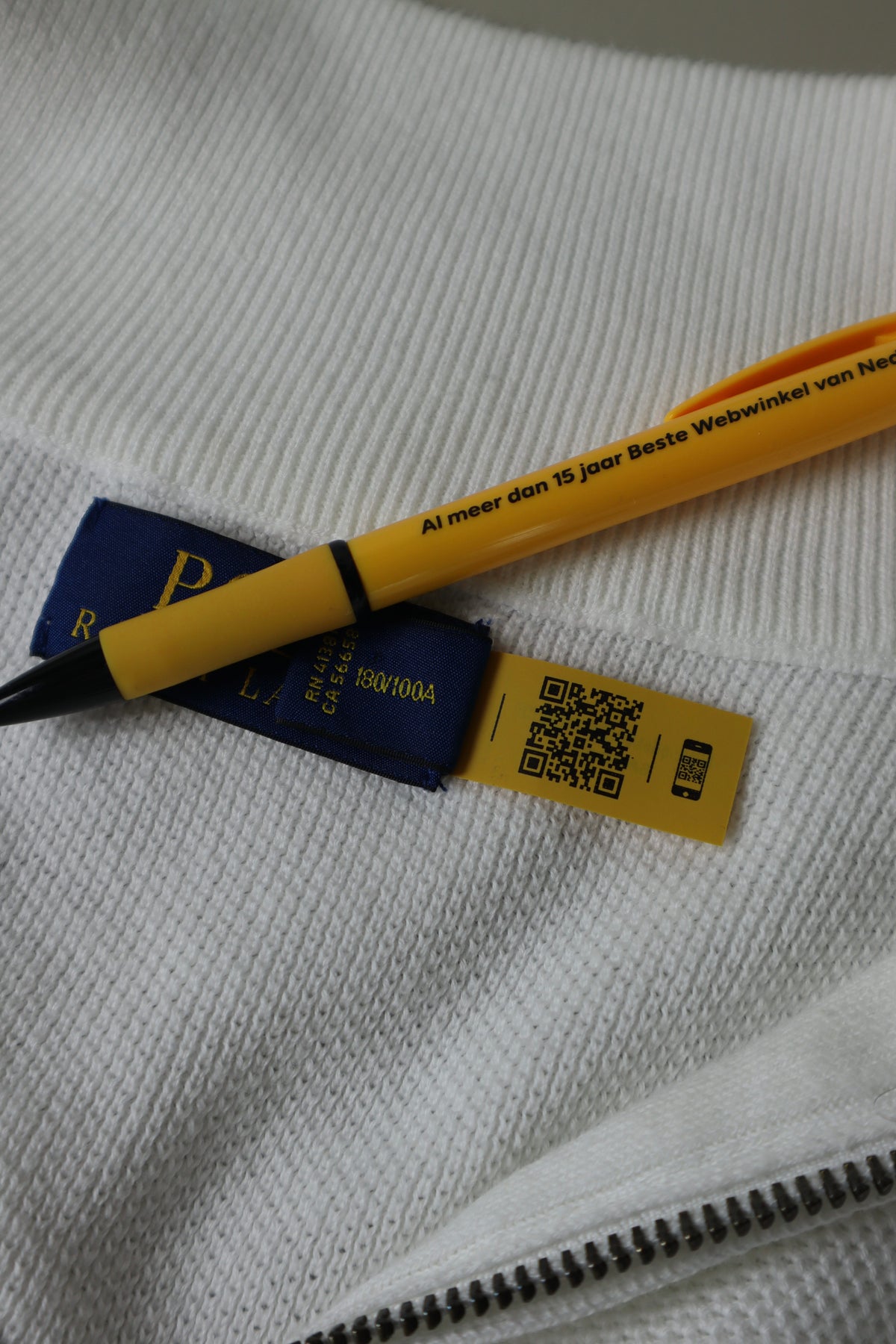 Ralph Lauren trui met kwart rits - L