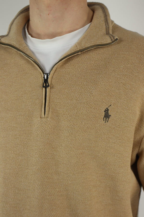 Ralph Lauren trui met kwart rits - L
