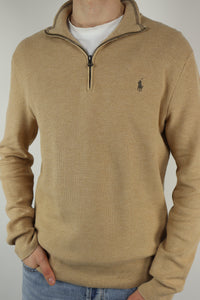 Ralph Lauren trui met kwart rits - L