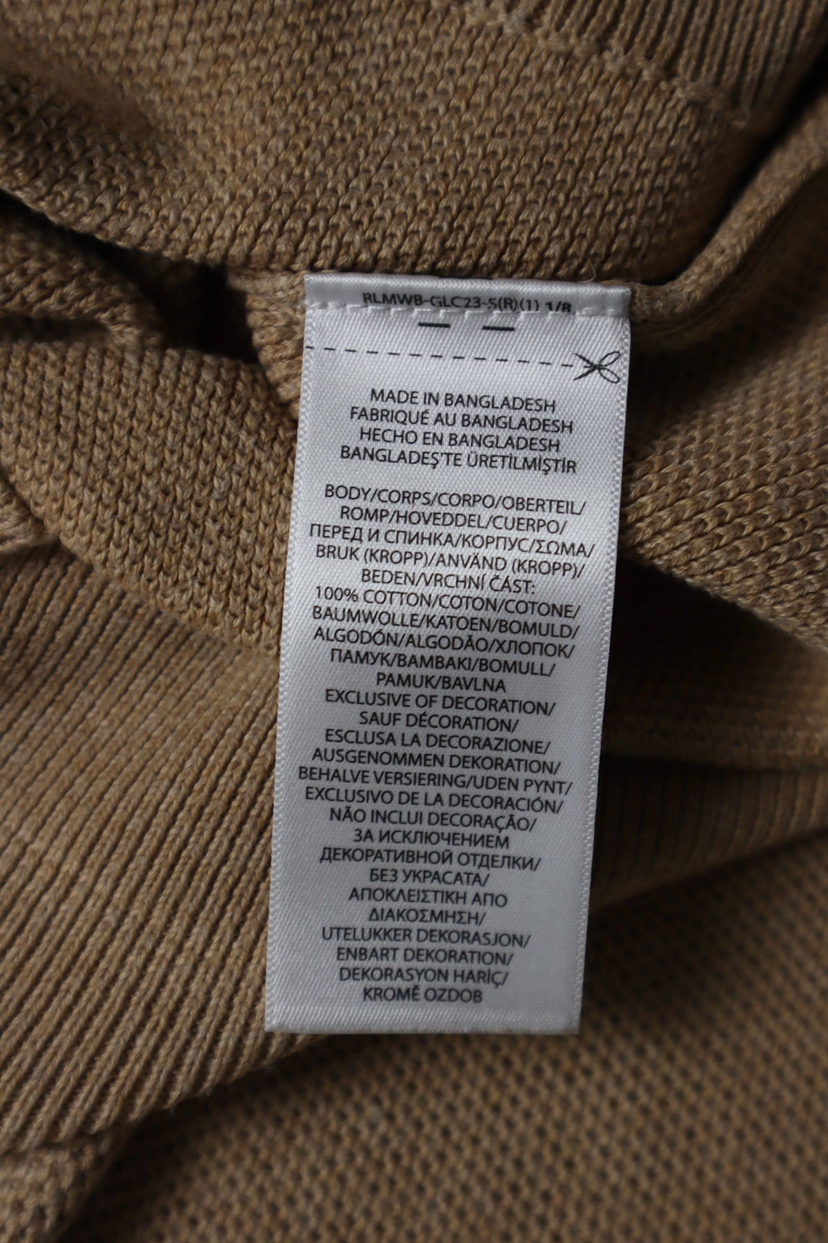 Ralph Lauren trui met kwart rits - L