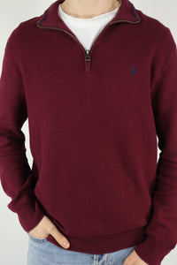 Ralph Lauren trui met kwart rits - L