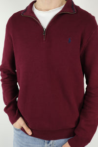 Ralph Lauren trui met kwart rits - L