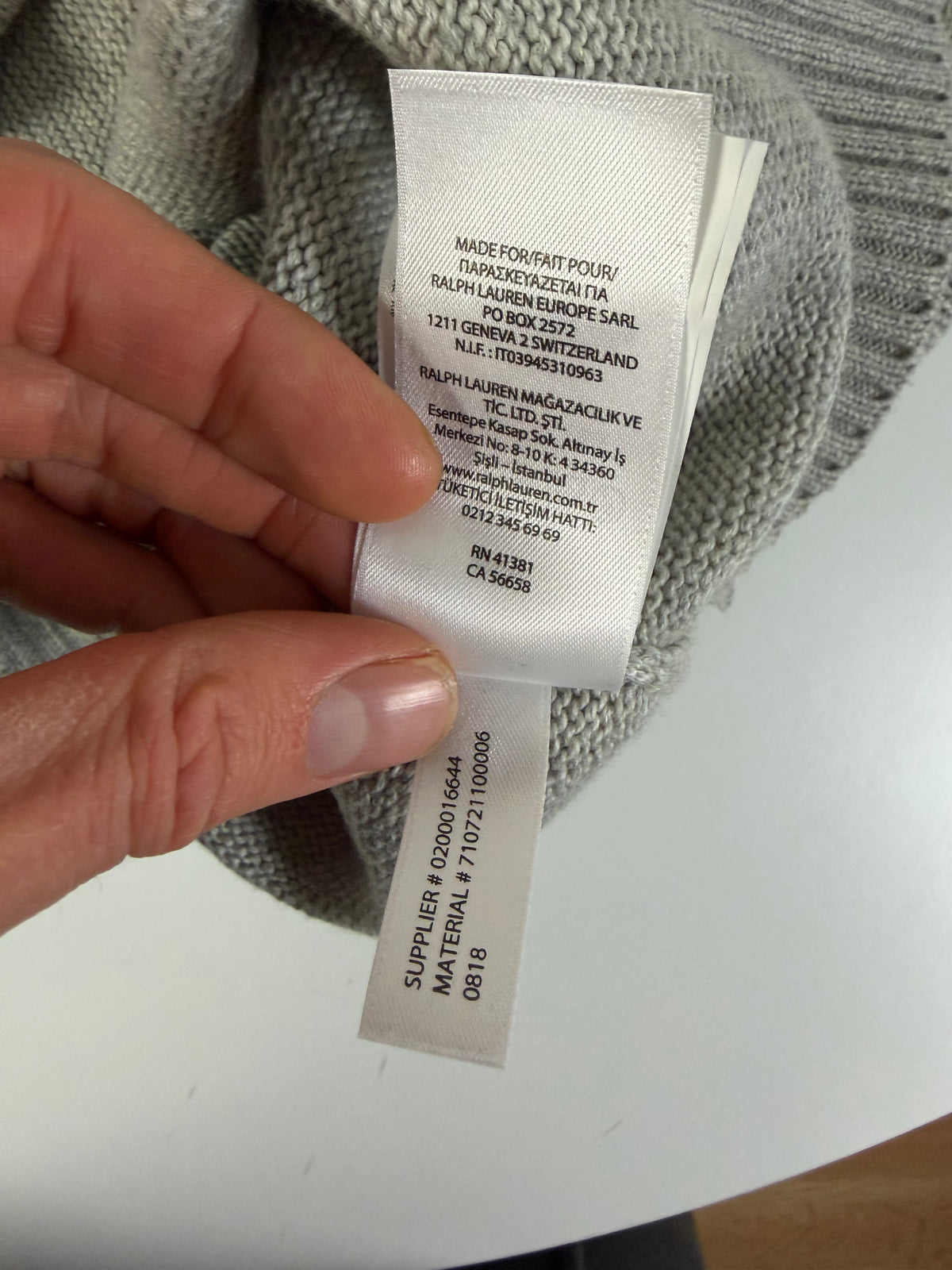 Ralph Lauren trui met ronde hals - M