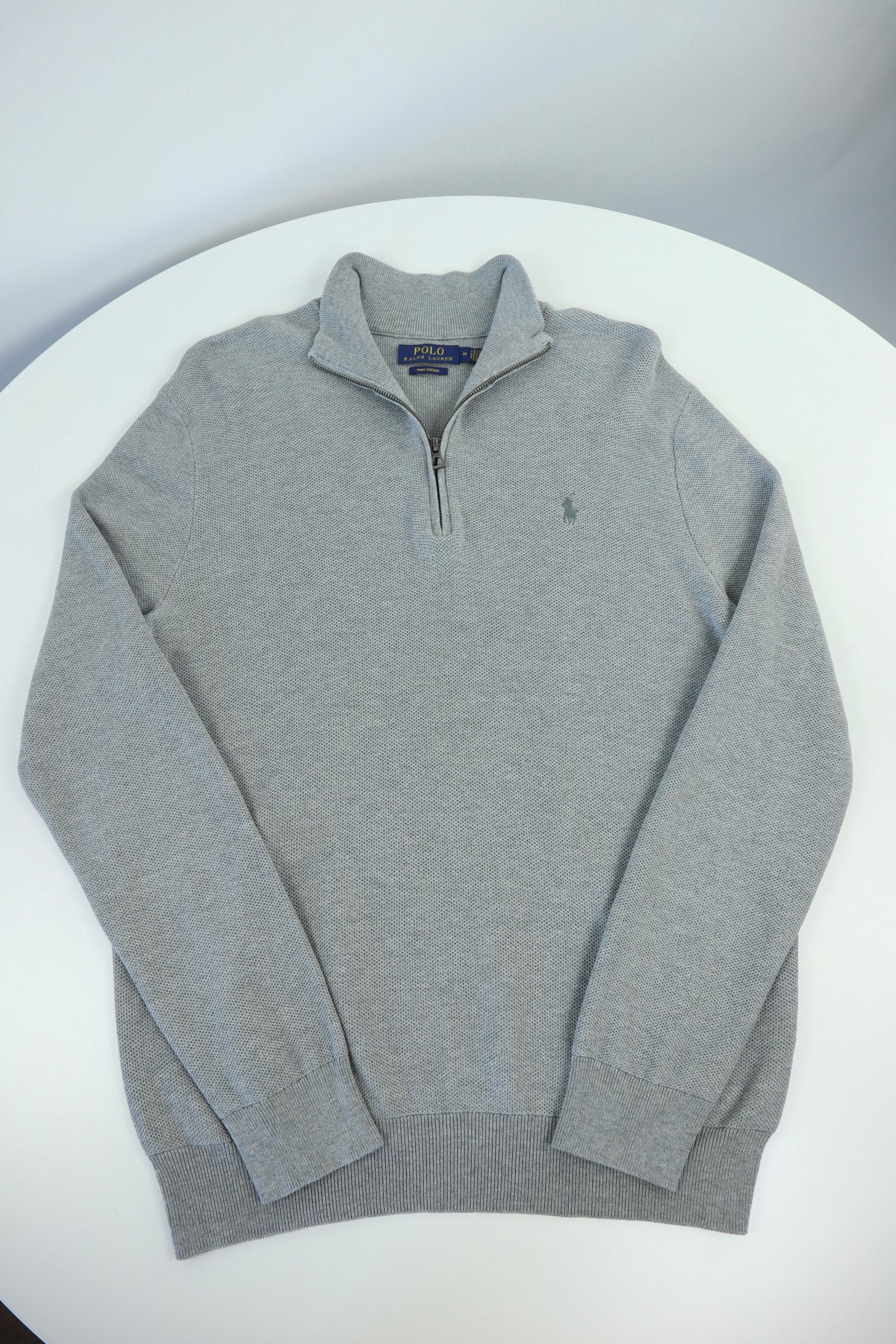 Ralph Lauren trui met kwart rits - M