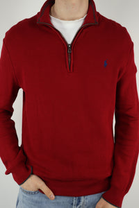 Ralph Lauren trui met kwart rits - M
