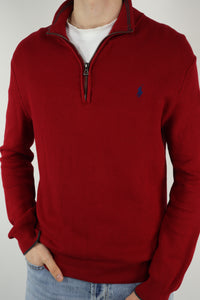 Ralph Lauren trui met kwart rits - M