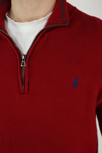 Ralph Lauren trui met kwart rits - M