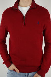 Ralph Lauren trui met kwart rits - M