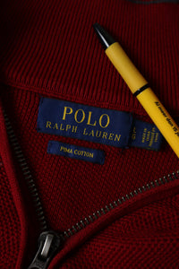 Ralph Lauren trui met kwart rits - M