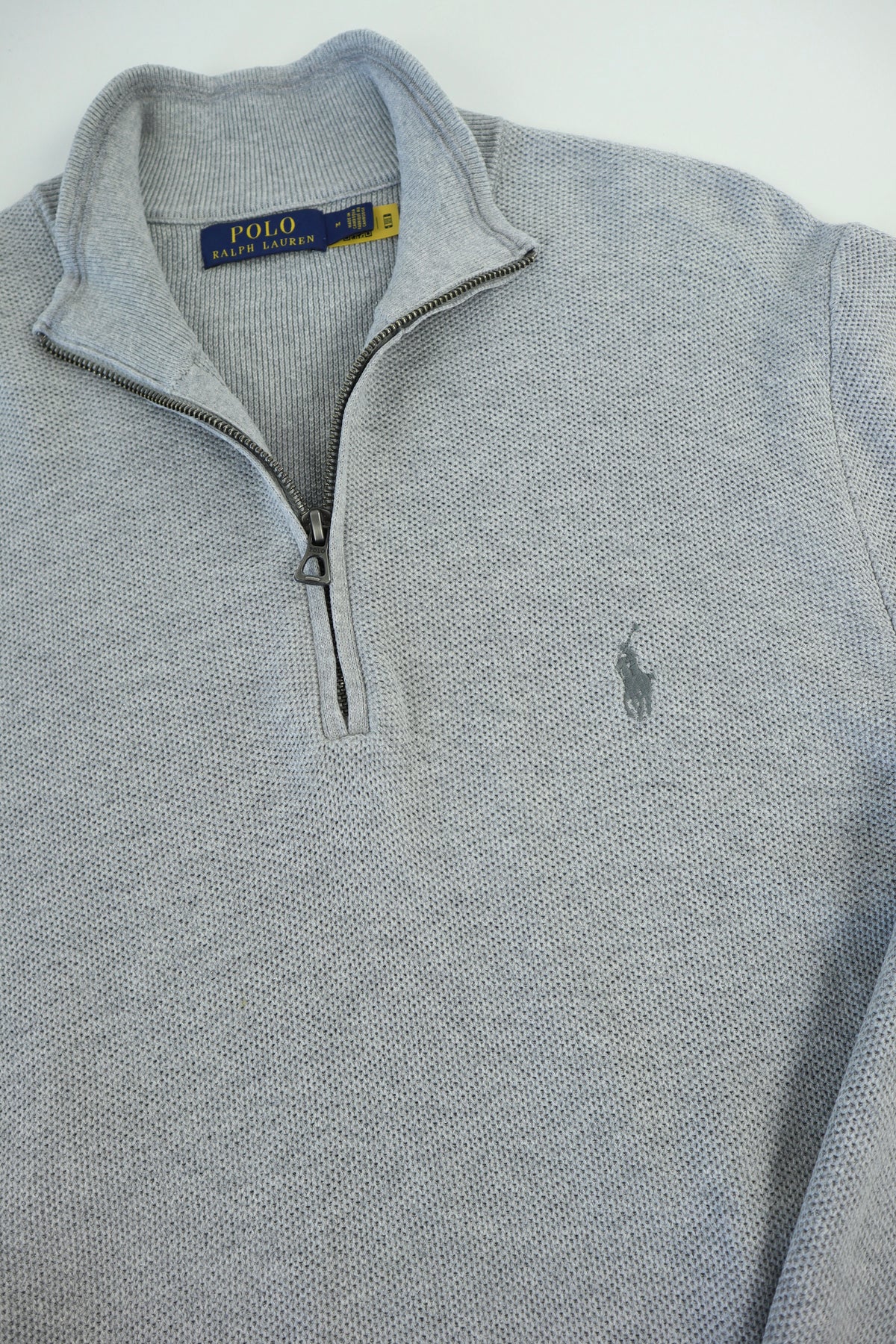 Ralph Lauren trui met kwart rits - M