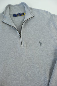 Ralph Lauren trui met kwart rits - M