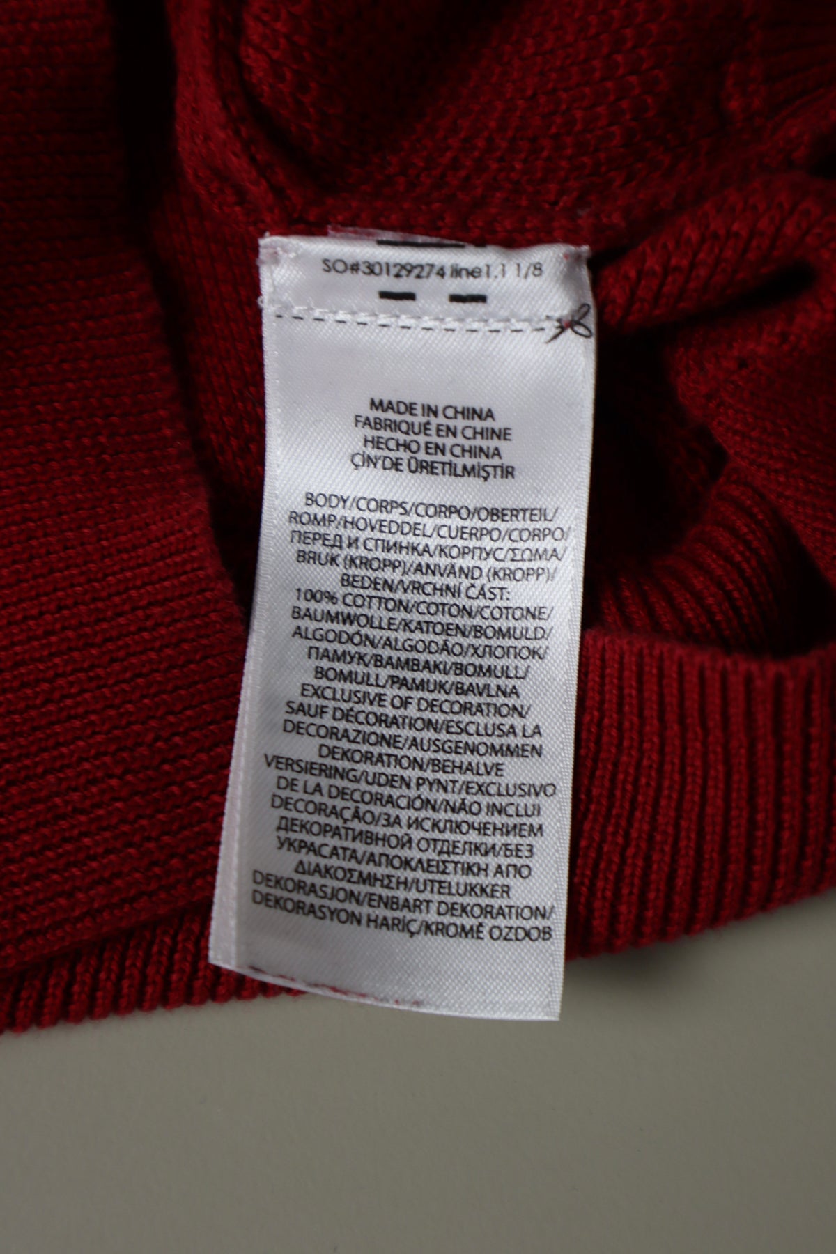 Ralph Lauren trui met kwart rits - M