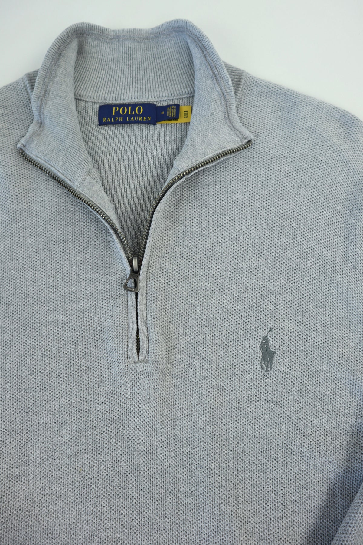 Ralph Lauren trui met kwart rits - M