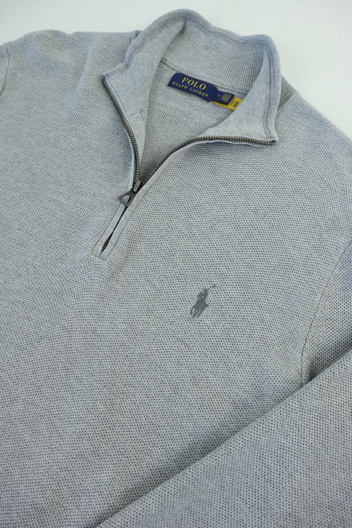 Ralph Lauren trui met kwart rits - M