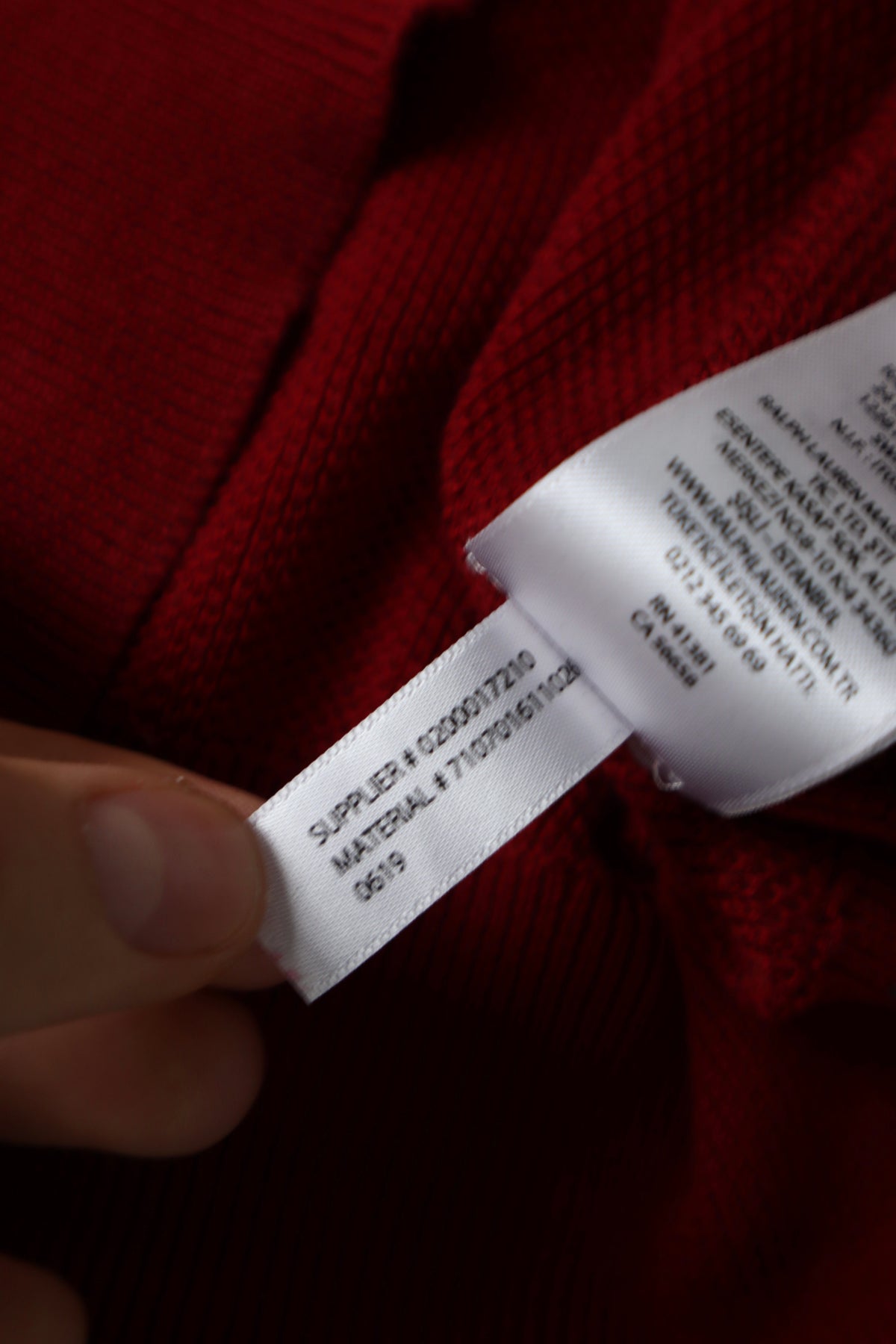 Ralph Lauren trui met kwart rits - M