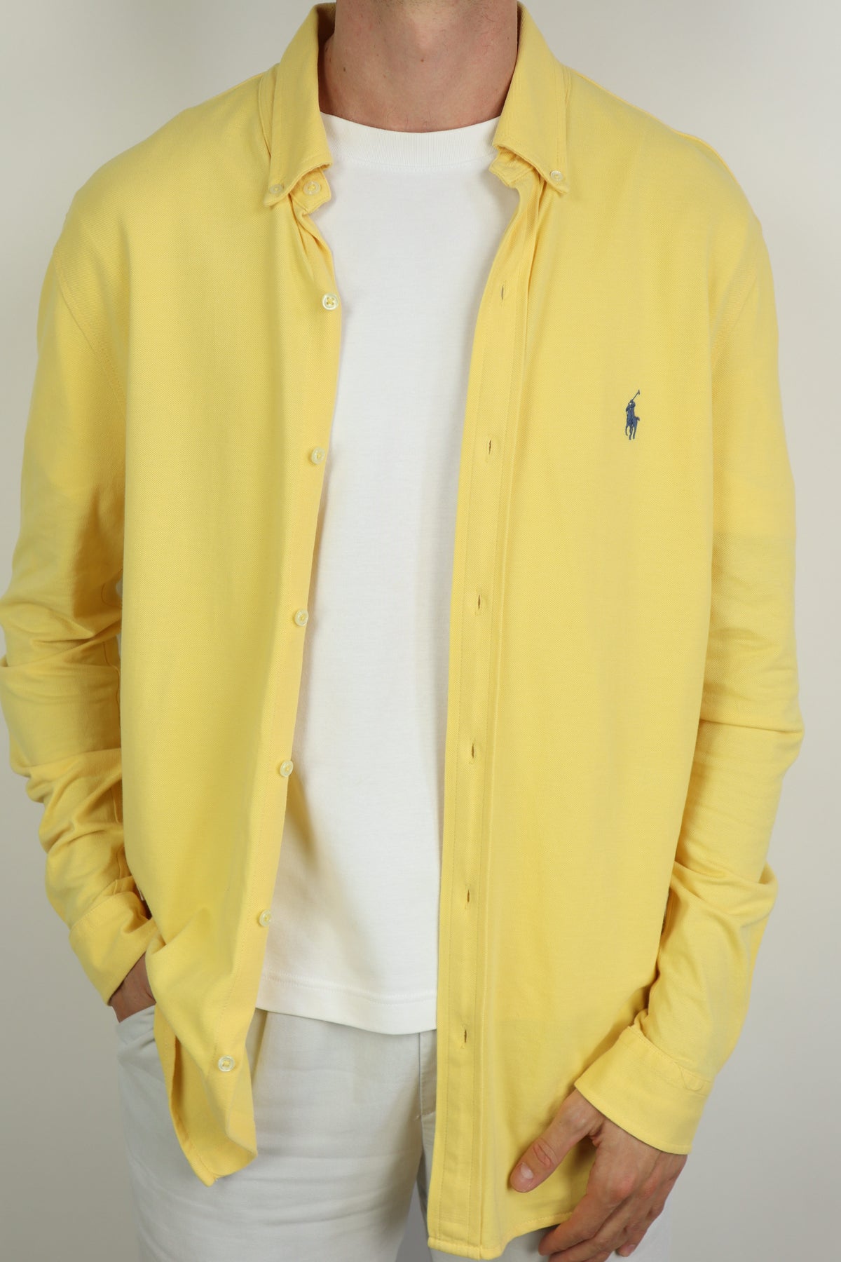 Ralph Lauren overhemd featherweight mesh - L