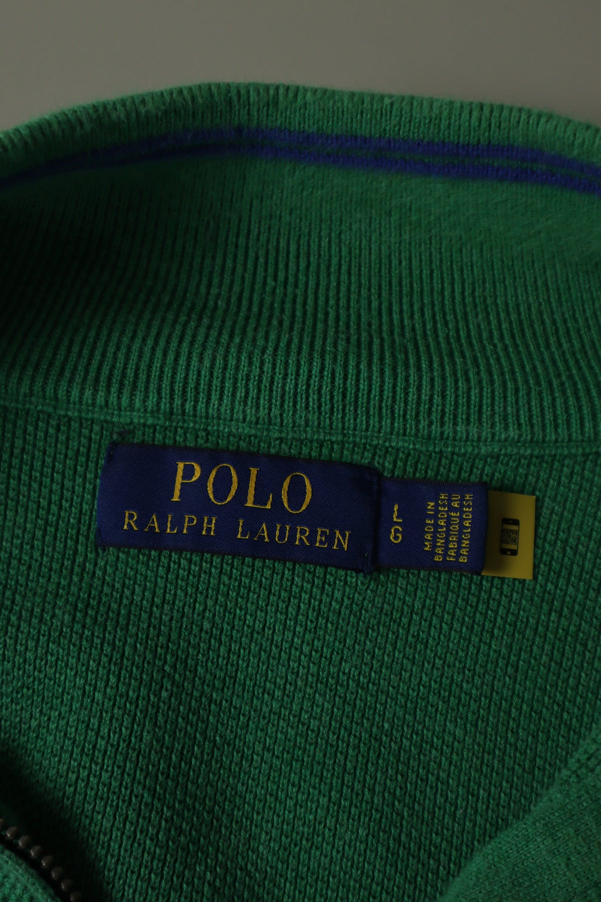Ralph Lauren trui met kwart rits - L