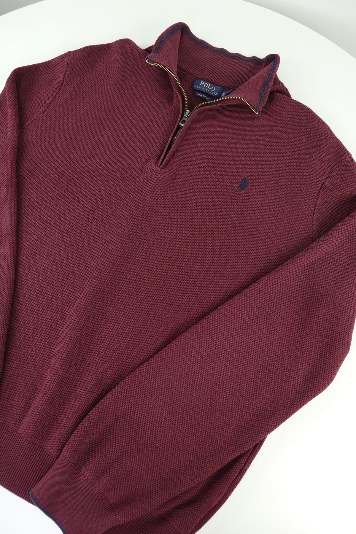 Ralph Lauren trui met kwart rits - L