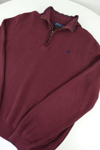 Ralph Lauren trui met kwart rits - L