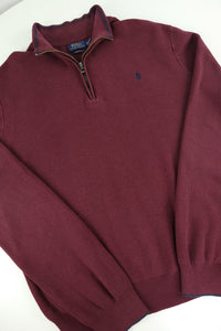 Ralph Lauren trui met kwart rits - L