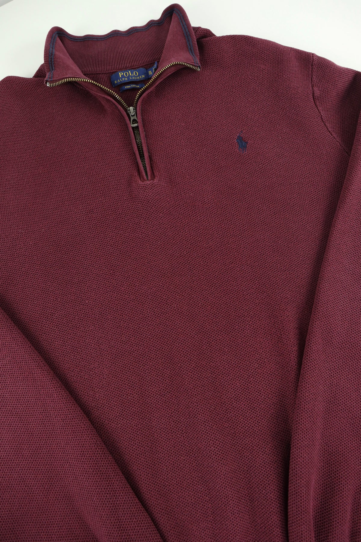 Ralph Lauren trui met kwart rits - L