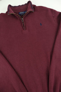 Ralph Lauren trui met kwart rits - L