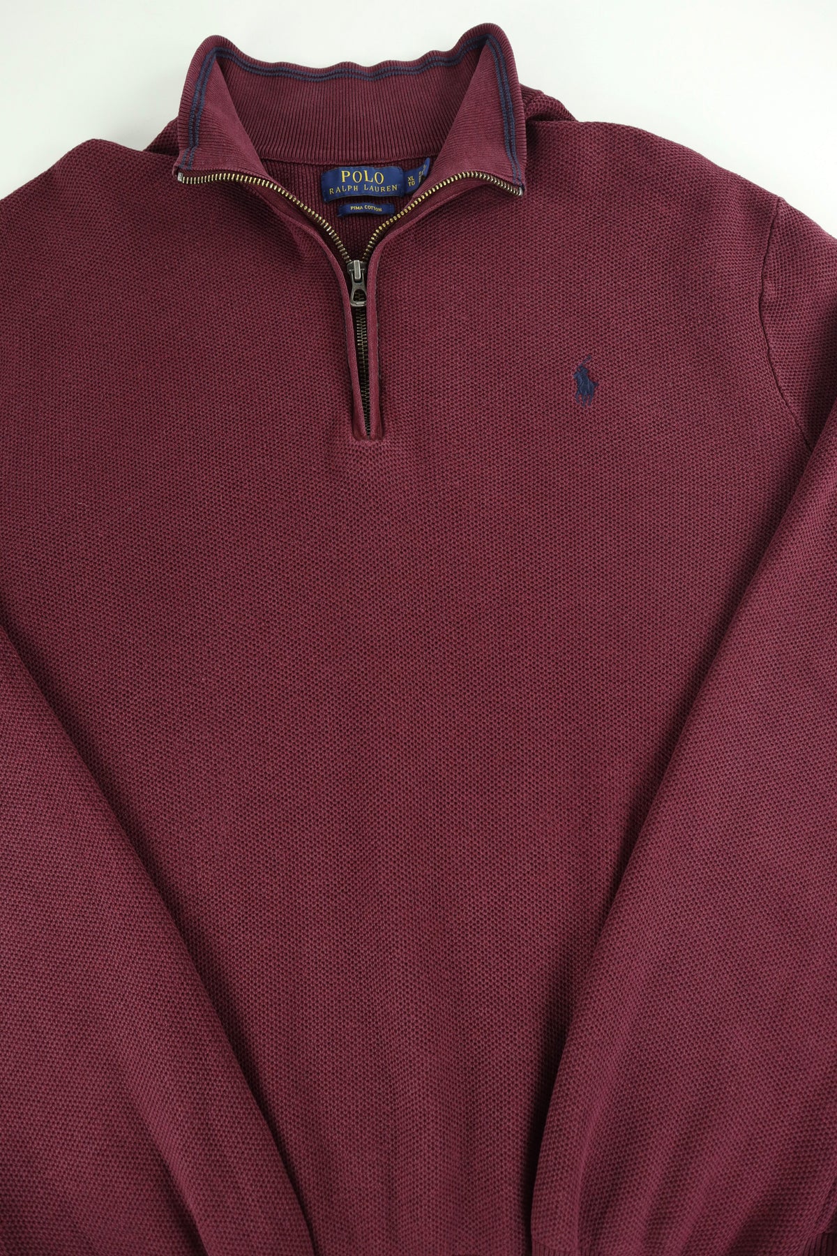 Ralph Lauren trui met kwart rits - L