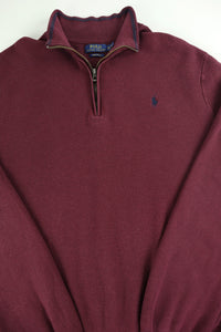 Ralph Lauren trui met kwart rits - L