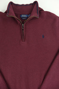 Ralph Lauren trui met kwart rits - L
