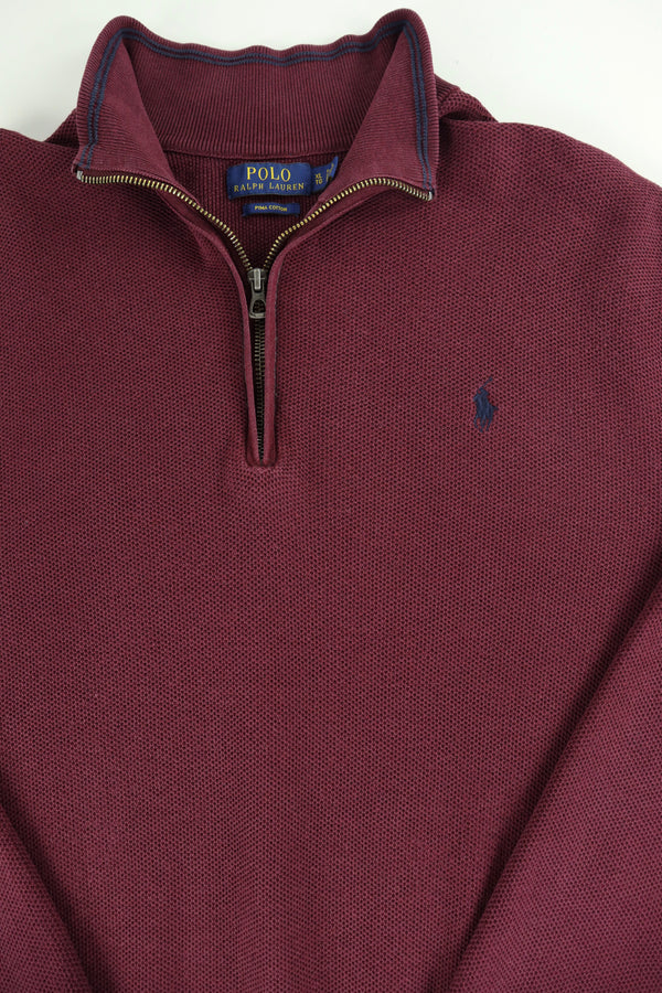Ralph Lauren trui met kwart rits - L
