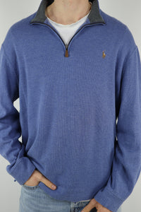 Ralph Lauren trui met kwart rits - L
