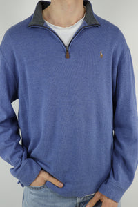Ralph Lauren trui met kwart rits - L