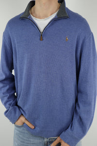 Ralph Lauren trui met kwart rits - L