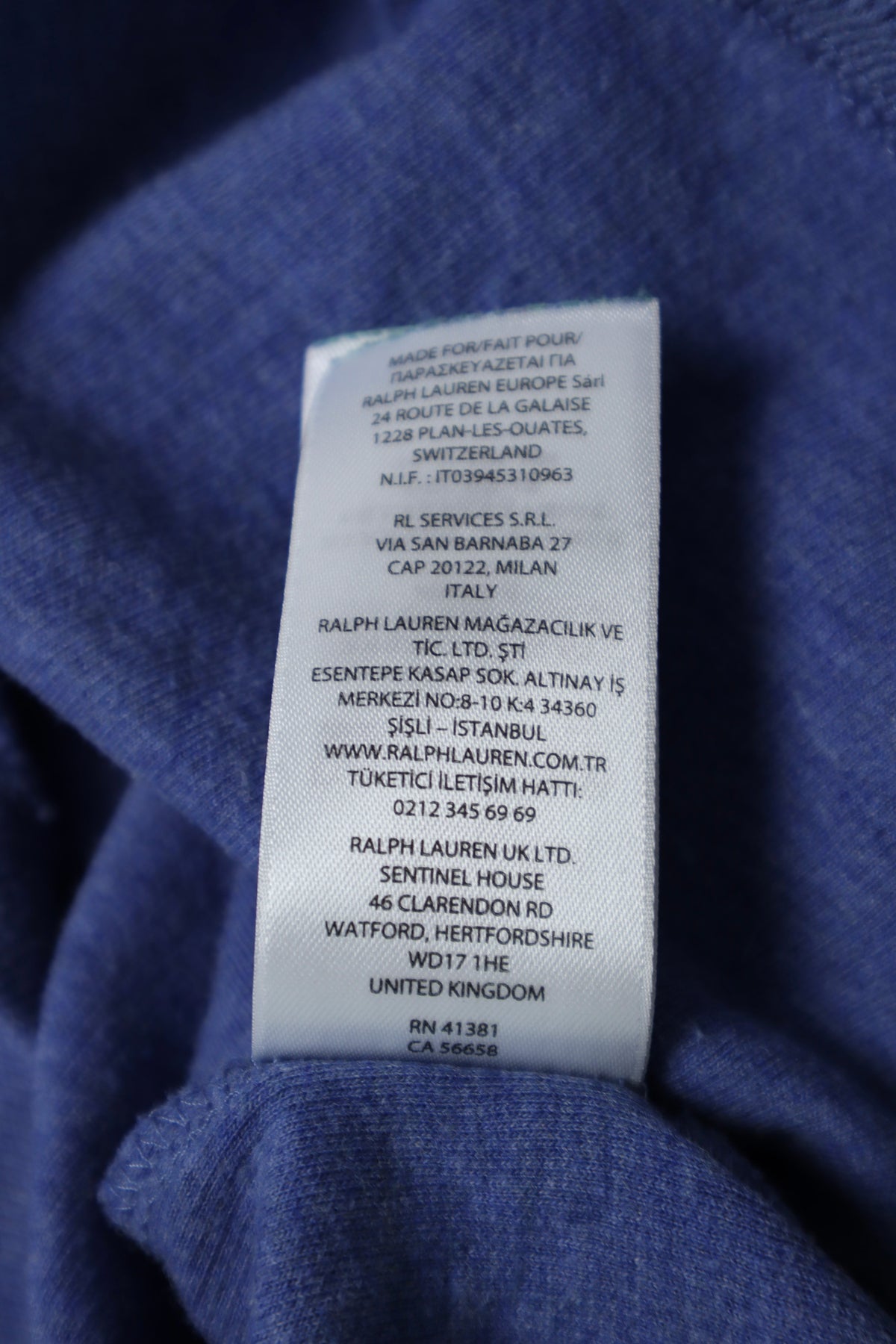 Ralph Lauren trui met kwart rits - L
