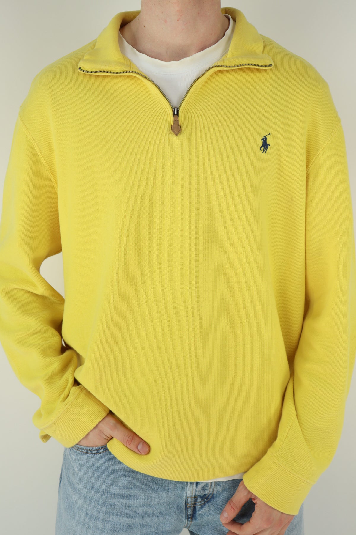 Ralph Lauren trui met kwart rits - L