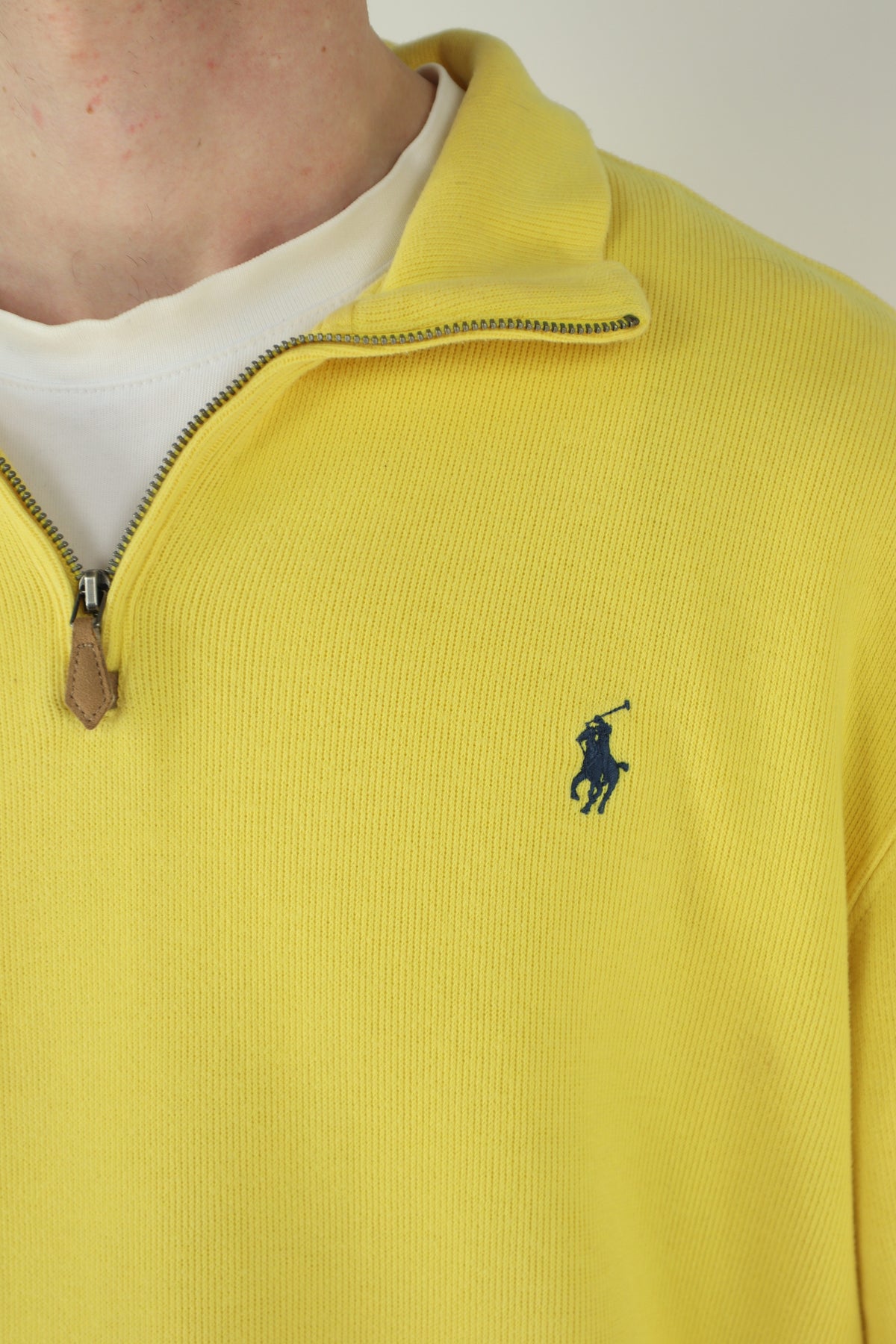 Ralph Lauren trui met kwart rits - L