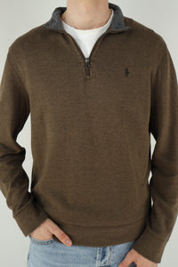 Ralph Lauren trui met kwart rits - M