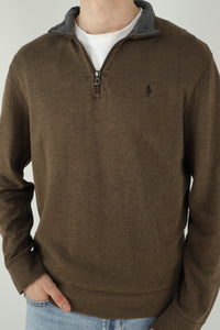 Ralph Lauren trui met kwart rits - M
