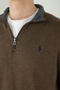 Ralph Lauren trui met kwart rits - M